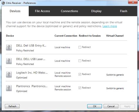 Citrix redirection windows 10